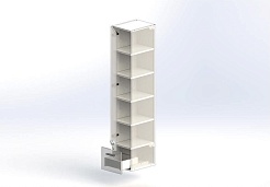 Aquanet Шкаф пенал Верона 30 L подвесной белый – фотография-3